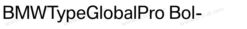 BMWTypeGlobalPro Bol字体转换